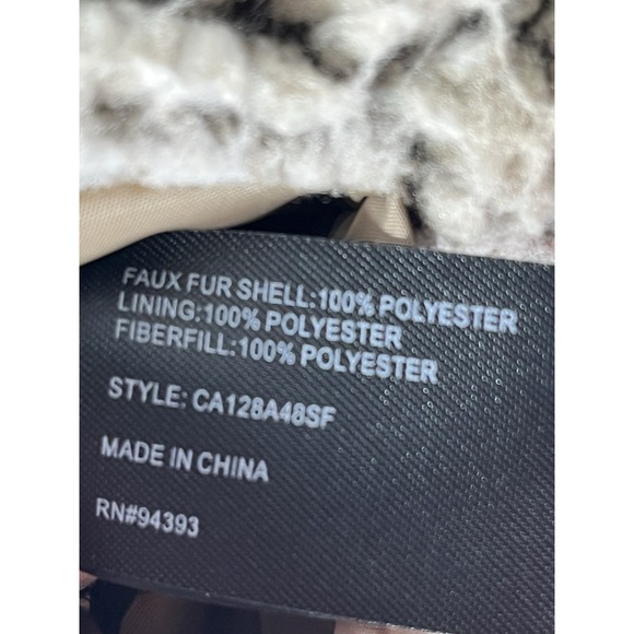 Coffee Shop New York Women's Sherpa Quilted Reversible Fuzzy Vest Sz L Taupe - Picture 6 of 11